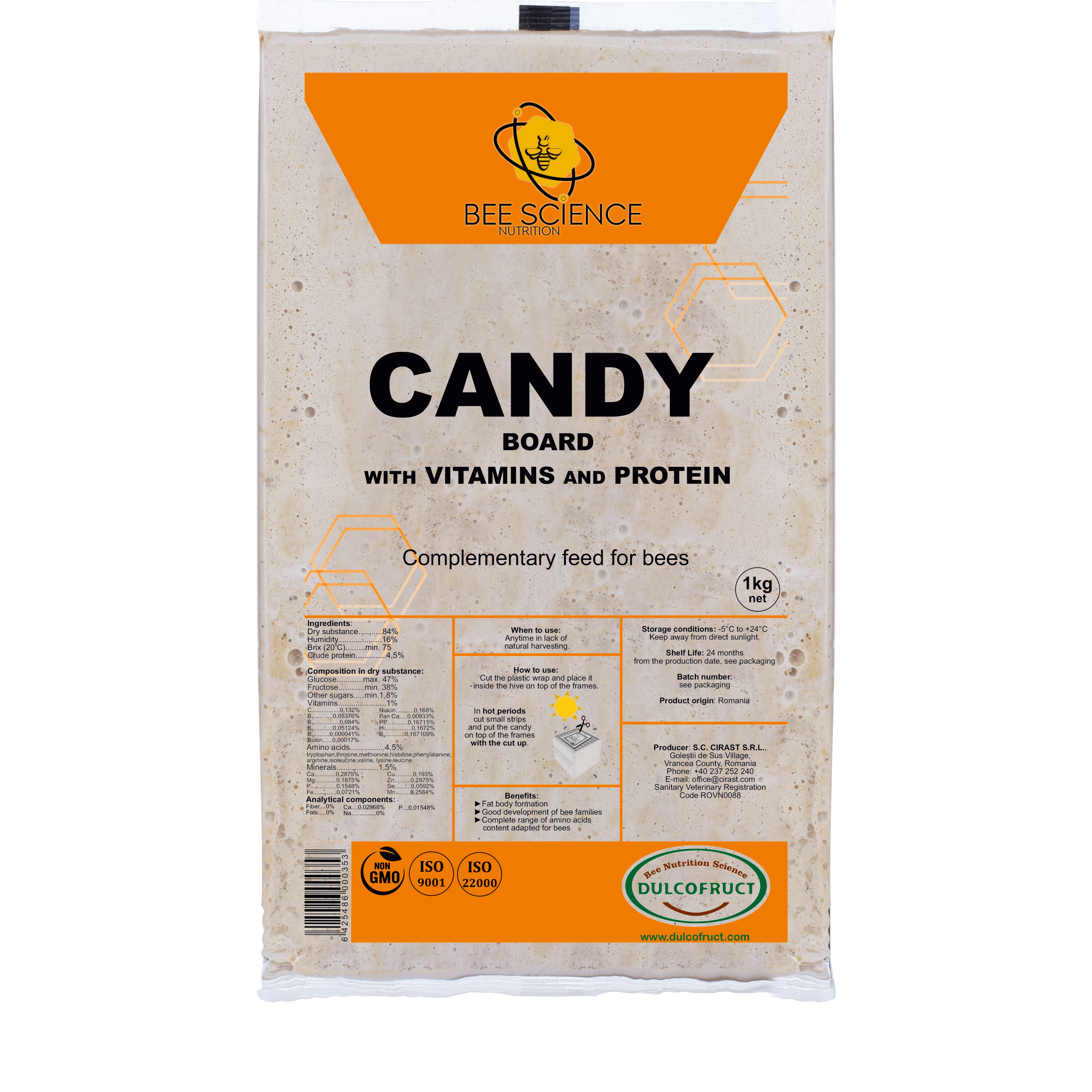 Foderdeg med vitaminer och protein